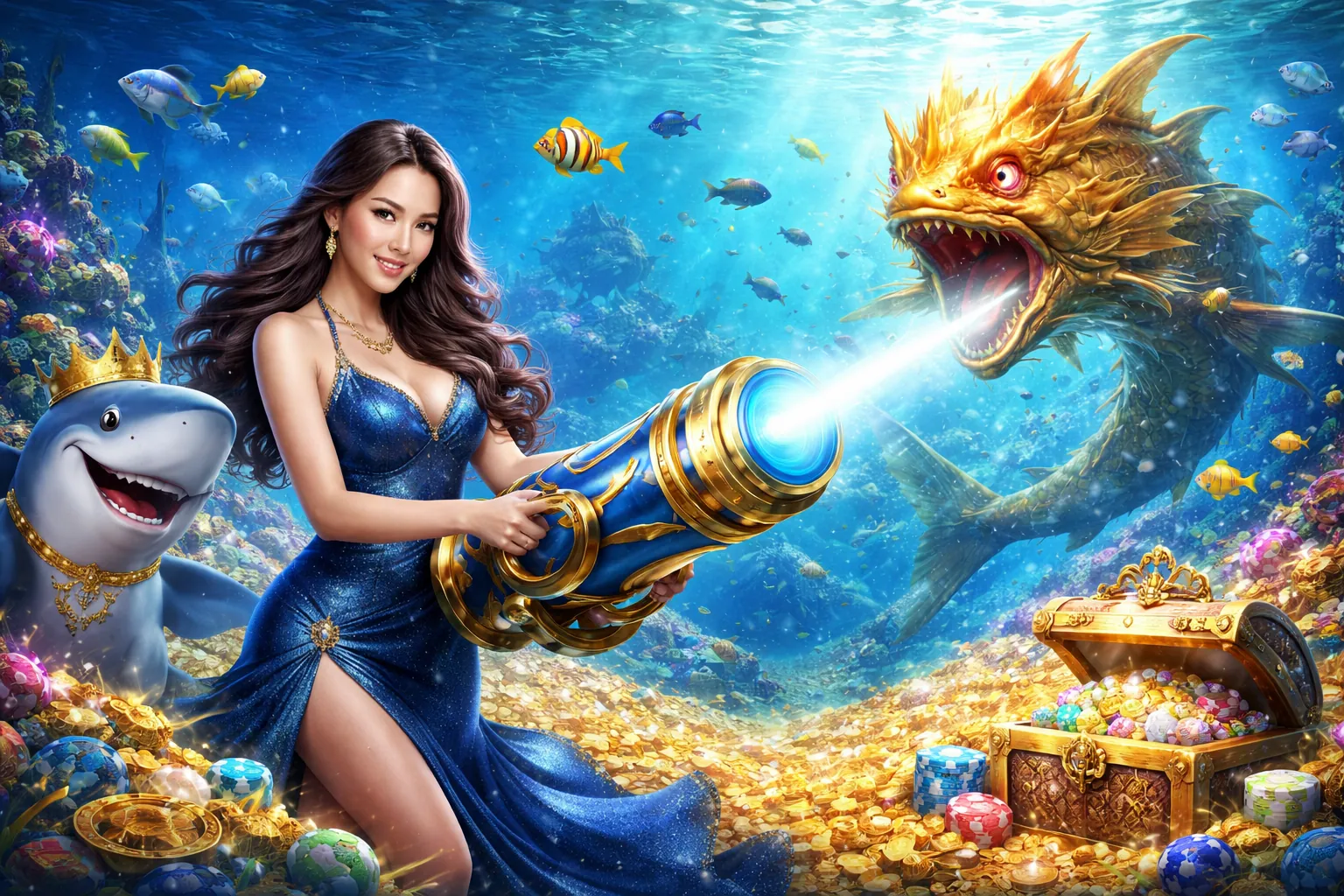 Trò chơi bắn cá đổi thưởng kv888 với đồ họa sống động